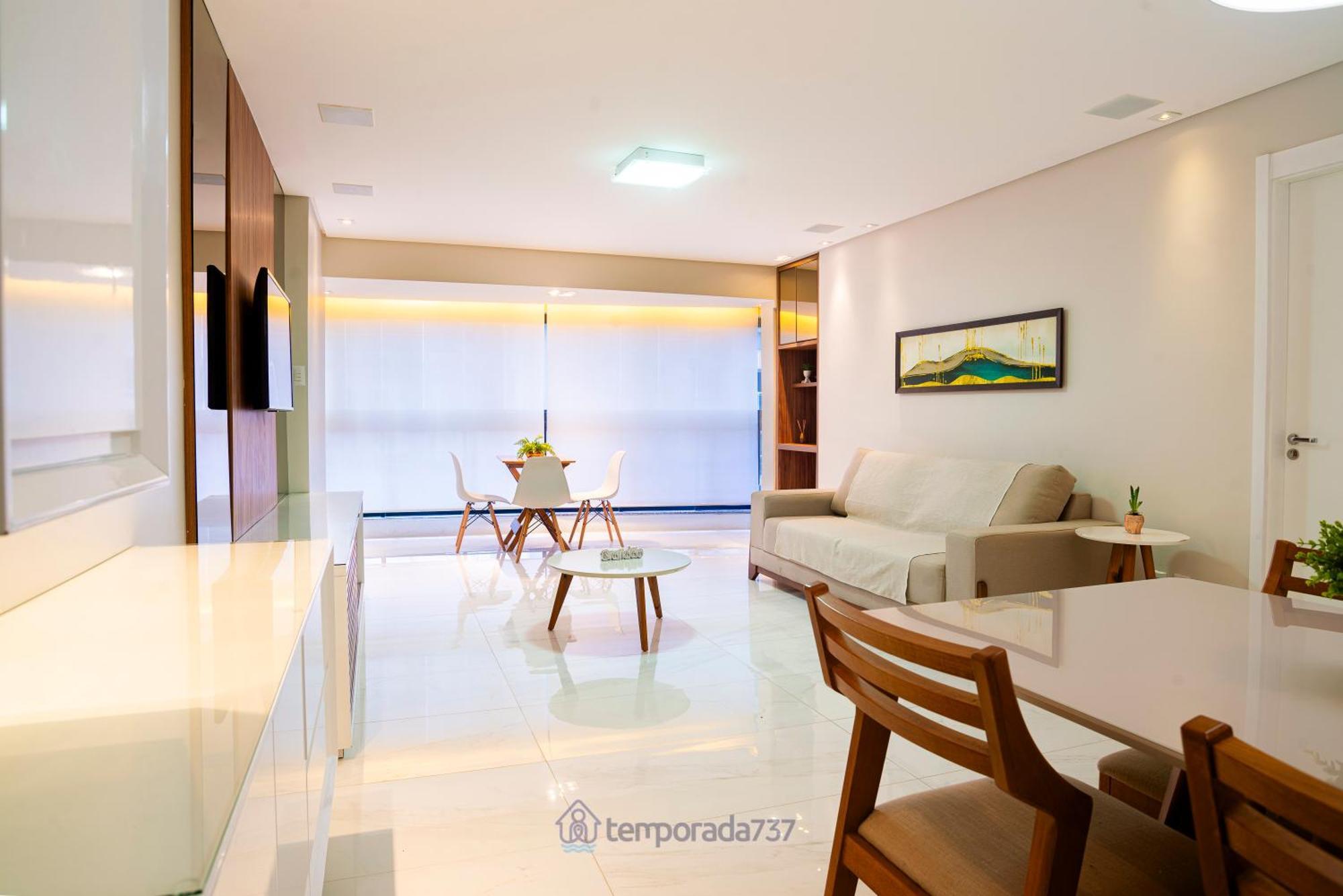 Elegante Apartamento Com Vista Mar Em Atalaia Aracaju Bagian luar foto
